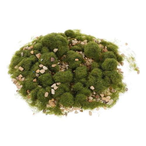 ifundom DIY Mikro Landschaft Graspulver und Steinmaterial Graspulver Steine für Modellbau Miniatur Eisenbahn Gras Statisches Gras für Wand und Sandtisch Dekoration von ifundom