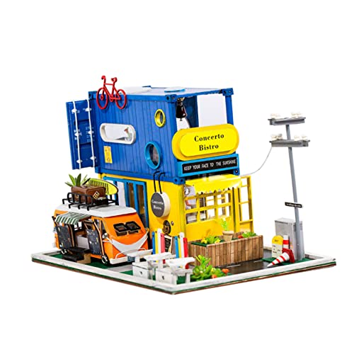 ifundom DIY Miniatur Puppenhaus Bausatz K 039 Kreatives Handwerkszimmer Holzspielzeug Für Miniature DIY Kit Mit öbeln Ideales Für Kreative Bastelstunden von ifundom