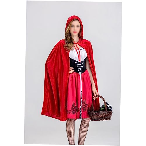 ifundom Damen Halloween Rotkäppchen Kostüm Mittelalterliche Queen Outfit S Elegantes Rotes Kleid Für Halloweenfeiern Und Kostümpartys ifundom Damen Halloween Rotkäppchen Kostüm Mittelalterliche Queen Outfit S Elegantes Rotes Kleid Für Halloweenfeiern Und Kostümpartys von ifundom
