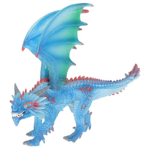 ifundom Dekoratives Dinosaurierspielzeug Dinosaurier- Dinosaurier Plüsch Krokodilpuppe Roboter Handpuppe Drachenspielzeug -Dinosaurier Blue PVC von ifundom