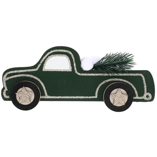 ifundom Desktop- Dekorationen Ornament Figuren Plüsch Dekorativ Fahrzeug Bausätze Weihnachtsauto Weihnachtsversorgung Weihnachtsschmuck Tischfestschmuck Hölzern von ifundom