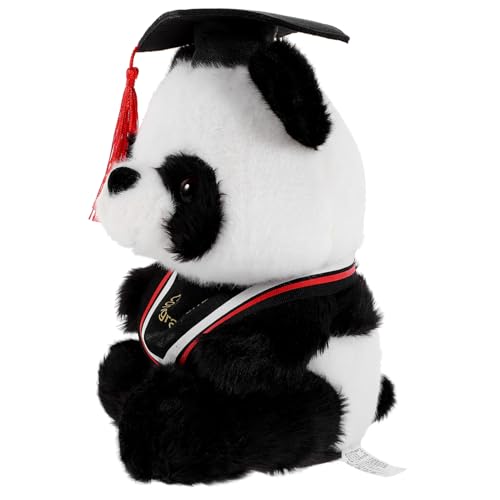 ifundom Doktor Panda Puppe Stofftier Gefülltes Panda Zum Schulabschluss Kuscheltiere Bequeme Panda Puppe Panda Zum Schulabschluss Doktor Panda Stoffpuppe von ifundom