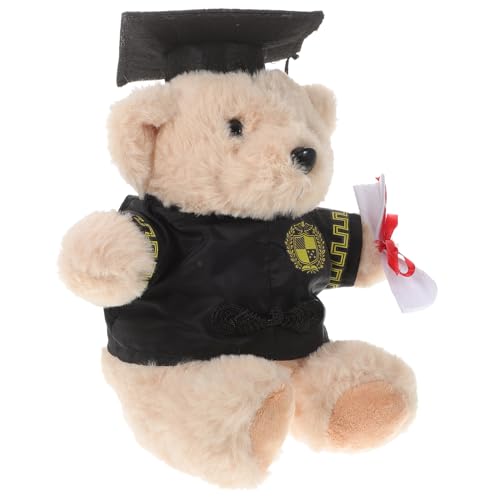 ifundom Doktorhut-bär-Puppe – Plüsch-abschlussbär-Spielzeug – Neuartige Kinderpuppe – Weiches Stofftier von ifundom