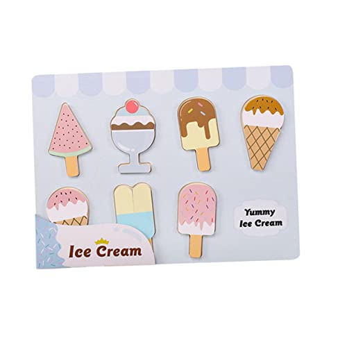 ifundom Eiscreme Puzzle Für Lernspielzeug Zur Frühen Realistisches Rollenspiel Für Zuhause Ideales Für Jungen Und ädchen Ab 3 Jahren Kreatives Für Die von ifundom