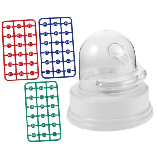 ifundom Elektrische Mini-lotto-Maschine Farbigen Kugeln Tragbares Tisch-Bingo-Spiel Faire Ziehung Einfache Bedienung für Familienfeiern Geburtstage und Halloween-Unterhaltung von ifundom