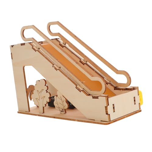 ifundom Elektrisches DIY Holzaufzug Modellbauset für Stem Wissenschaftsspielzeug Mechanischer Fahrstuhl Bausatz Pädagogisches Elektrotechnik Experiment für Jungen und Mädchen von ifundom