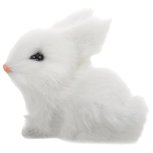 ifundom Entzückende Osterhase Plüschspielzeug Realistische Kaninchen Tier Puppe Weiche Plüschhandgefertigt Mit Feinen Details Für Osterheimdekorationen Kinderspielzeug Süß von ifundom