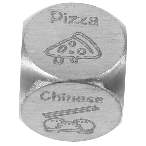 ifundom Essen Entscheidet Über Das Paarspiel Mehrseitige Würfel Würfelspiel Für Abendessen Entscheidung Abendessen Entscheidung Essen Entscheidung Klein Silberfarben Metall von ifundom