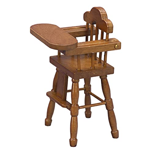 ifundom Esszimmerstuhl Hochstuhl sitzhocker kindersitze bastelzeug Garten Decoration klositz Toy Miniatur-Hochstuhl Miniatur-Esszimmerstuhl aus Holz mini hochstuhl für von ifundom