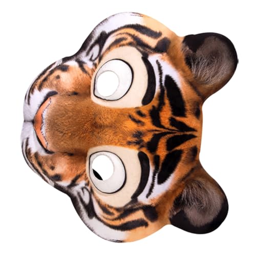ifundom Eva Tiermaske für Kostümpartys Verstellbare Tiger Gesicht Maske für Halloween Karneval und Mottopartys Bequem und Kreativ von ifundom