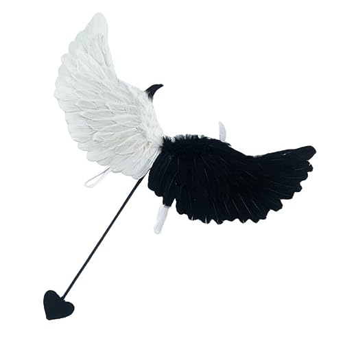 ifundom Federflügel Halloween Costume Halloween Kleidung Masken für Halloween Party Accessoires Halloween Feenflügel Flügel für Halloween-Flügel-Requisiten Stoff ifundom Federflügel Halloween Costume Halloween Kleidung Masken für Halloween Party Accessoires Halloween Feenflügel Flügel für Halloween-Flügel-Requisiten Stoff von ifundom