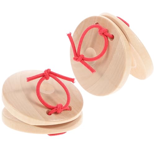 ifundom Finger Kastagnetten für Holz Percussion Instrument für Musikalische Früherziehung Naturholzfarbe der Hand Augen Koordination und Kommunikation Zufällige Farbe ifundom Finger Kastagnetten für Holz Percussion Instrument für Musikalische Früherziehung Naturholzfarbe der Hand Augen Koordination und Kommunikation Zufällige Farbe von ifundom