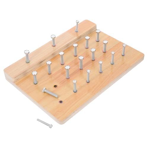 ifundom Finger-rehabilitationstrainer: Hölzernes Steckbrett Für Handgeschicklichkeit Und Koordination. Sensorisches Steckbrett. Beschäftigtes Brett Für Das Homeoffice ifundom Finger-rehabilitationstrainer: Hölzernes Steckbrett Für Handgeschicklichkeit Und Koordination. Sensorisches Steckbrett. Beschäftigtes Brett Für Das Homeoffice von ifundom