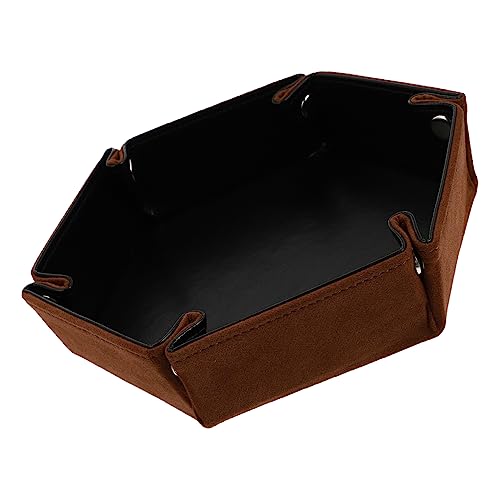 ifundom Material Würfel Tablett Hexagon Faltbare Lagerung Box Stilvolle Desktop Würfel Für Gaming ifundom Material Würfel Tablett Hexagon Faltbare Lagerung Box Stilvolle Desktop Würfel Für Gaming von ifundom