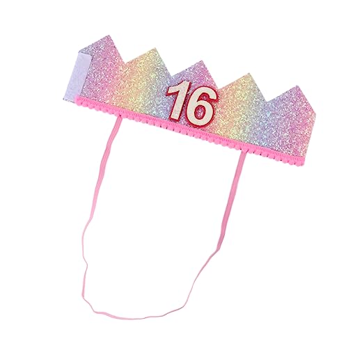 ifundom Geburtstagshut Glitzergeburtstag lustige Hutparty partyhüte kinder farbkappen Haarband Stirnband Partyhut für Kinder Geburtstagsmütze für Kinder Foto Krone Geburtstagsparty liefert von ifundom