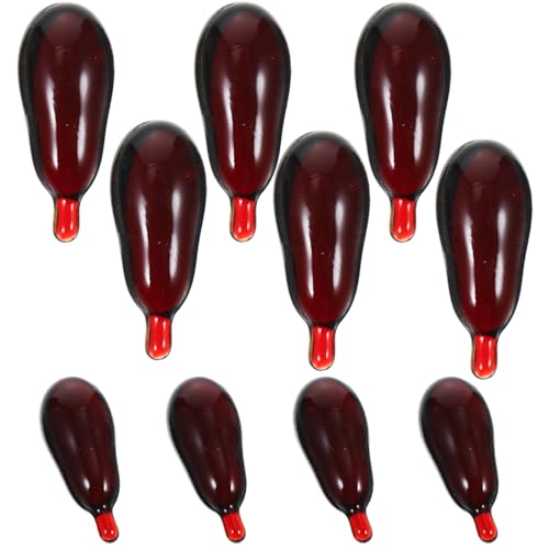 ifundom Gefälschte Lustige Blutpillen-Trickspielzeuge Lustige Trickspielzeuge Für Den Aprilscherz Cosplay-Party Maskerade Schwarzes Und Rotes Muster 30 Stück von ifundom