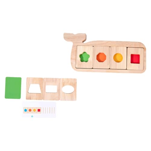 ifundom Spielzeug Für Jungen Und Mädchen Formerkennungsspielzeug 1 Set Wal Geometrisches Trennbrett Puzzle Lernspielzeug von ifundom