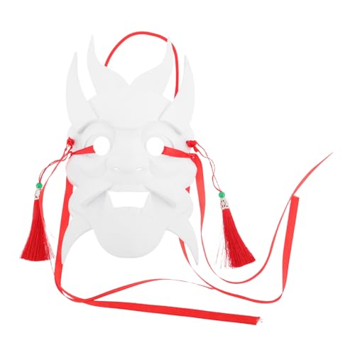 ifundom Gesichtsmaske Selber Machen Diy Bemalbare Maske Cosplay-masken Diy-maskenbasteln Maskerademaske Basteln Maskerade Gesichtsmaske Halloween-maske Karneval Party Maske Weiß Plastik von ifundom