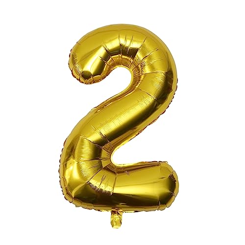 ifundom Folienballon-set Zum Thema Geburtstag Kreatives Zahlendesign Aluminiumfolienballons Für Partys Festliche Heimdekoration von ifundom