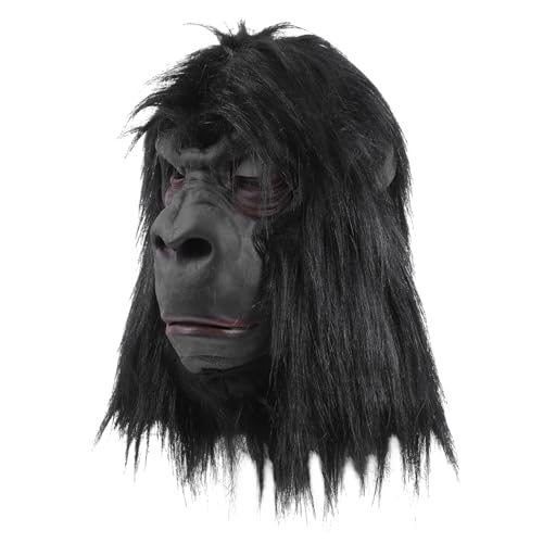 ifundom Halloween Gorilla-maske Realistische Tiermaske Für Kostüm-accessoire Für Partys Und Cosplay Leicht Und Bequem Passend Für Schaffe Eine Fröhliche Atmosphäre Zu Halloween von ifundom