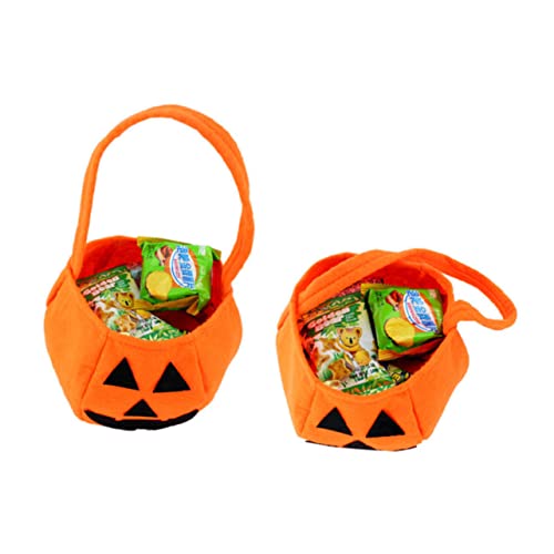 ifundom Halloween-kürbis-süßigkeiten-leckerli-tasche Für Kinder Dreieckiges Augen-design Halloween-party-kostüme Trick-or-treat-taschen 3d-vliesstoff von ifundom