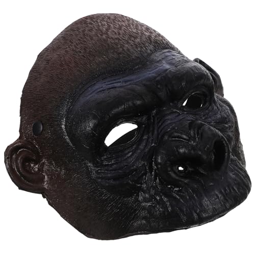 ifundom Halloween Lustige Party-Maskenball-Maske Pu-Schaum-Affenkopfbedeckung Gruselige Orang-Utan-Maske Party Vollgesichts-Falschfront von ifundom