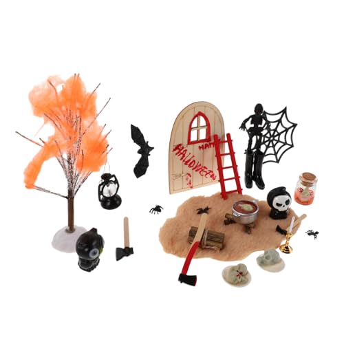 ifundom Halloween Miniatur-Dekorationen aus Robustem Harz Detailreiche Gruselige Figuren für Puppenhaus Mini Garten und Dorfdeko Halloween Party Saisonaccessoires ifundom Halloween Miniatur-Dekorationen aus Robustem Harz Detailreiche Gruselige Figuren für Puppenhaus Mini Garten und Dorfdeko Halloween Party Saisonaccessoires von ifundom