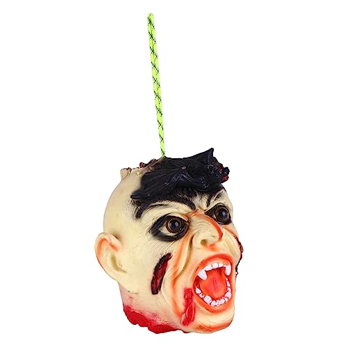 ifundom Halloween-Requisiten Dekorationen Skelett Led Gefälscht Beängstigend Baustützen Halloween-deko-zubehör Halloween-kopfrequisiten Schreckliche Schießstütze Vinyl Yellow von ifundom