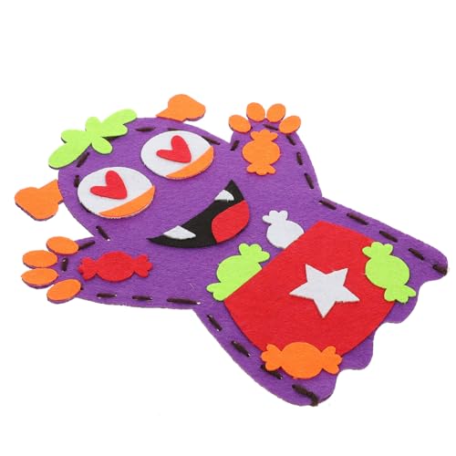ifundom Halloween Süße Handpuppen Handpuppe Handpuppen Selber Machen Handpuppen Für Halloween Handpuppenspielzeug Für Halloween Cartoon-handpuppen Violett Nicht Gewebt von ifundom