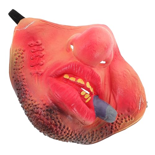ifundom Halloween Teufelsmasken Horror Halbgesichtsmasken Brotmännermasken Gruselige Geistermasken Monster Cosplay Für Halloween Cosplay Kostüme von ifundom