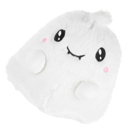 ifundom Halloween plüschtier Halloween Geisterpuppe für Halloween-Dekoration Gruselige Stoffpuppe Haushaltsstofftier Kuscheltier PP Baumwolle Weiß von ifundom