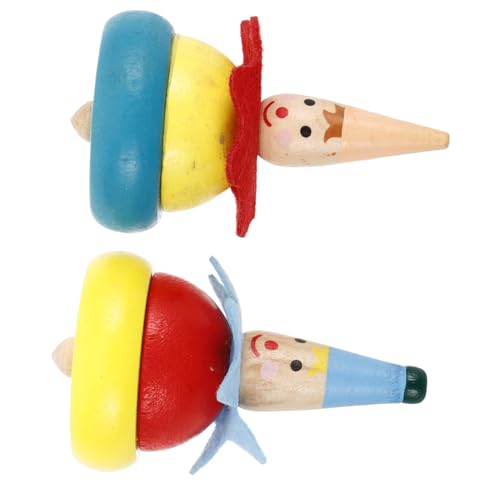 ifundom Handgemachte Bunte Clown Holzkreisel Kreatives Holzspielzeug Für Fördert Intelligenz Und Feinmotorik Mit Lebhaften Farben Und Clown Design ifundom Handgemachte Bunte Clown Holzkreisel Kreatives Holzspielzeug Für Fördert Intelligenz Und Feinmotorik Mit Lebhaften Farben Und Clown Design von ifundom