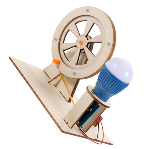 ifundom Handgenerator DIY Handkurbelgenerator Handgekurbelter Generator Kindergenerator Kinderwissenschaft Experimente hölzern Zufällige Farbe ifundom Handgenerator DIY Handkurbelgenerator Handgekurbelter Generator Kindergenerator Kinderwissenschaft Experimente hölzern Zufällige Farbe von ifundom