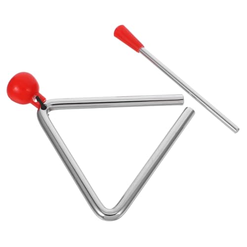 ifundom Handpercussion Triangel Musikalisches Stahldreieck Mit Schlägel Schlaginstrument Klanginstrument Für Die Orff Musikausbildung von ifundom