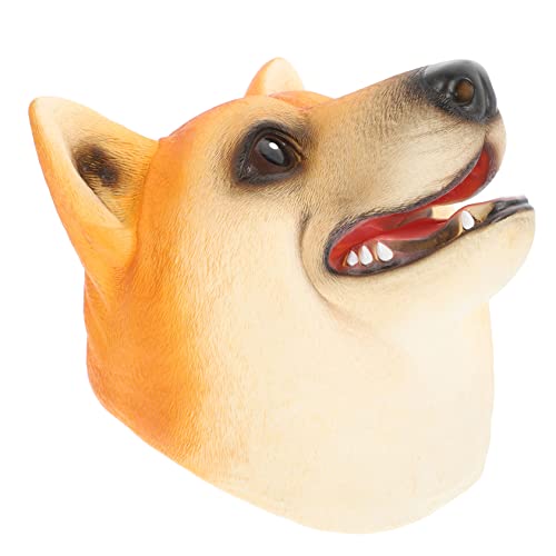 ifundom Handpuppe Puppen kinderpuppe Puppentheater handspielpuppen Party mitgebsel Hundepuppe Marionette die Puppenfirma Hundekopfpuppen Partygeschenke Vinyl Orange von ifundom