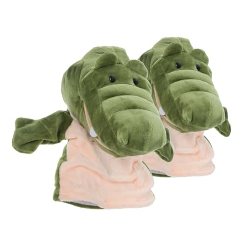 ifundom Handpuppenspielzeug Für Puppentiere Cartoon-handpuppe Kinderhandschuhpuppe Cartoon-Puppen Fingerpuppen Rollenspielpuppe Kindertierpuppe Green Plüsch von ifundom