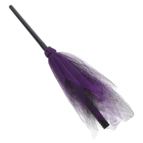 ifundom Halloween Hexenbesen Für Abnehmbarer Besen Für Cosplay Und Bühnenaufführungen Bunte Dekoration Für Halloween-Partys Und Kostüm-Events von ifundom