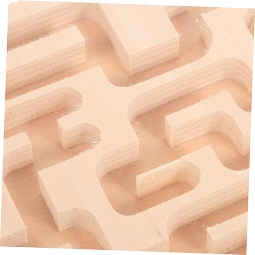 ifundom Holz Balance Labyrinth für Frühpädagogisches Maze Board Motorisches Trainingsspiel Konzentration Geduld und Sensorischer Koordination Unisex von ifundom