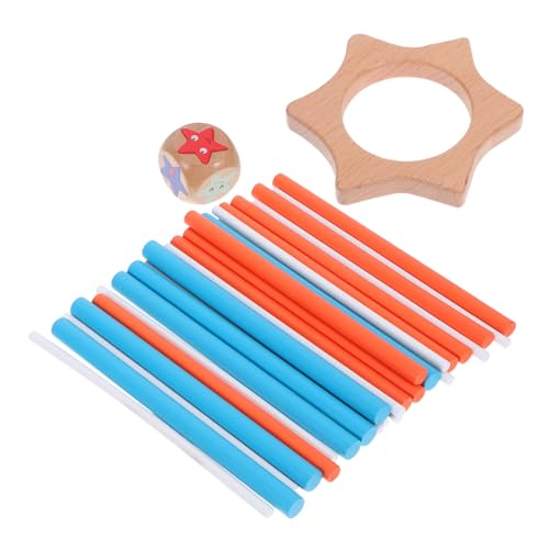 ifundom Holz Balance Puzzle für Geduld Montessori Lernspiel für Erwachsene Interaktives Teamspiel aus Natürlichem Holz Sicherer Tragbarer Gehirnentwickler von ifundom