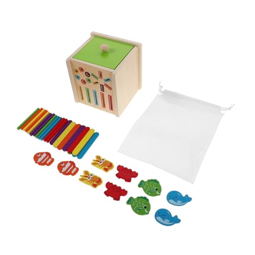 ifundom Holz Farb Formsortierer für Ab Jahren Farbige Stäbe Geometrische Puzzles Kognitives Förderspielzeug für Jungen und Mädchen von ifundom