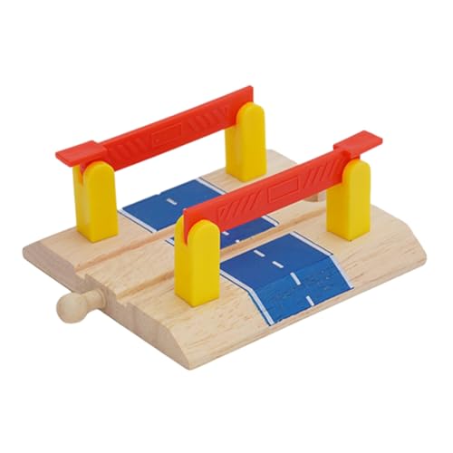 ifundom Holz Gleiszubehör Railing Barrier Modell für Kreative Bahnszenen Interaktives für Installieren für Eisenbahn Sets und Spielzeuge von ifundom
