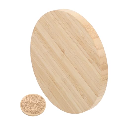 ifundom Holz Labyrinth Brettspiel Rundes Maze Puzzle Für Kugelbewegung Montessori Bead Maze Toy Fördert Räumliches Denken und Feinmotorik Pädagogisches Aktivitätsspielzeug von ifundom