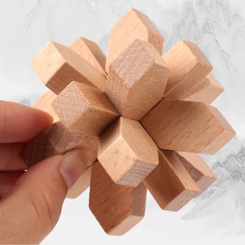 ifundom Holz Lu Ban Iq Puzzle Ming Schloss Denkspiel für Erwachsene Ab Jahren Kreatives Holz Knobelspiel Verstand Geschicklichkeit und Stressabbau von ifundom