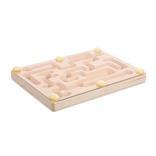ifundom Holz Maze Balancierendes Perlenlabyrinth Puzzle zur Konzentrations Gleichgewichtsförderung Handliches Lernspielzeug für Vorschulkinder und Feinmotoriktraining von ifundom