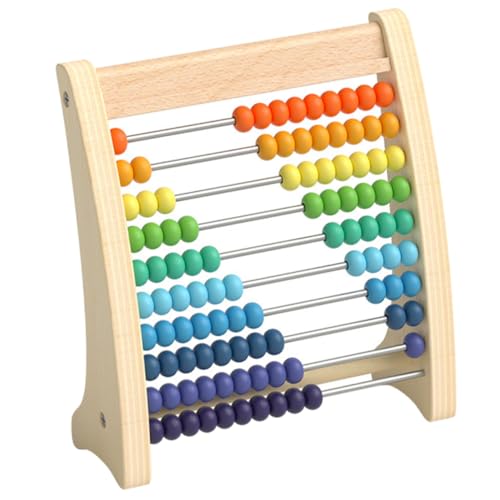 ifundom Holz Rechenrahmen für Mathematisches Lernspielzeug Brain Developing Educational Toy Vintage Style Abacus für Rechnen Zählen und Montessori Mathematik von ifundom