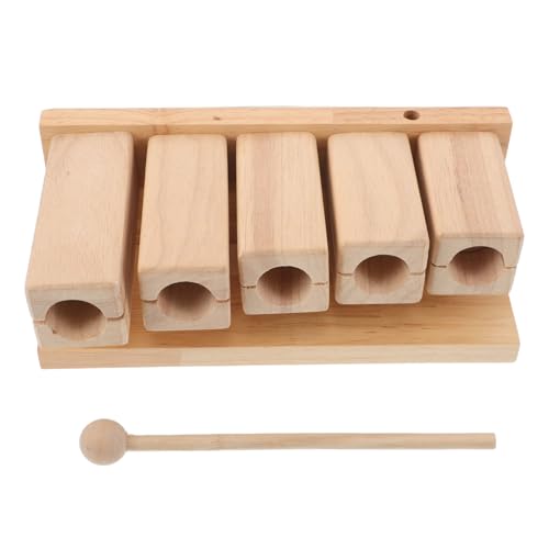 ifundom Holz Rhythmusblock Schlaginstrument Töne mit Schlägeln für Ergonomisch Leicht Sicher Montessori Orff Musikspielzeug für Unterricht Zuhause und Vorschule von ifundom