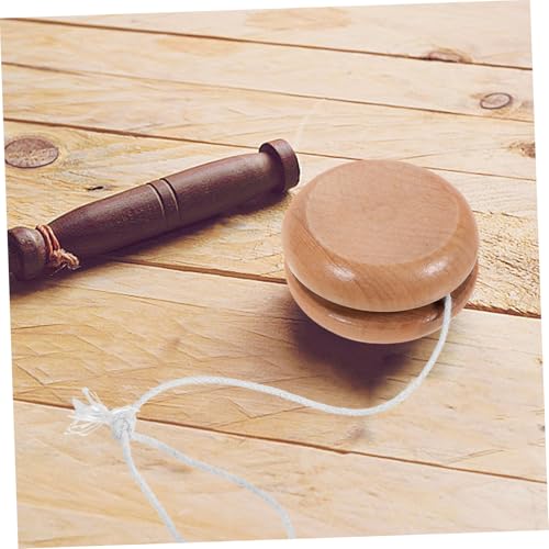 ifundom Holz Yo yo für Draußen Pädagogisches Langlebiges Geschicklichkeitsspielzeug Leicht und Sicher Geschenk für Familien Fördert Soziale Interaktion und Motorik von ifundom