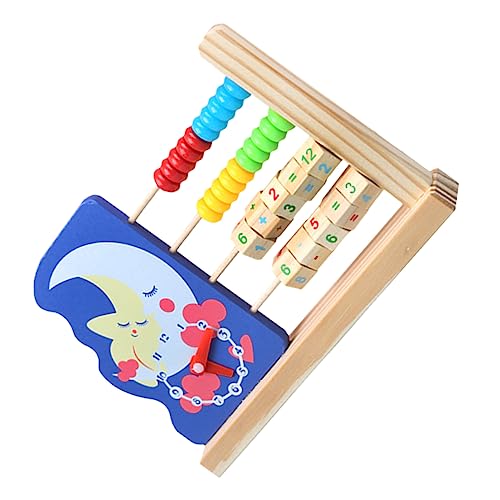 ifundom Holz-multifunktionale Abacus-Uhr Für Junge Mädchen Lernspielzeug Mathefähigkeiten Koordination Und Intelligenz Verarbeitung Für Geburtstage Oder Feste von ifundom