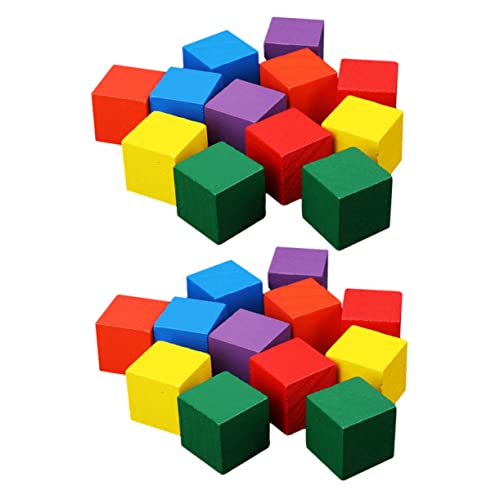 ifundom Holzbausteine Teilig Bunte Kleine Würfel Lernspielzeug Montessori Pädagogisch Sicher Abgerundete Kanten für Vorschulkinder Kreatives Bauen und Farbenerkennung ifundom Holzbausteine Teilig Bunte Kleine Würfel Lernspielzeug Montessori Pädagogisch Sicher Abgerundete Kanten für Vorschulkinder Kreatives Bauen und Farbenerkennung von ifundom
