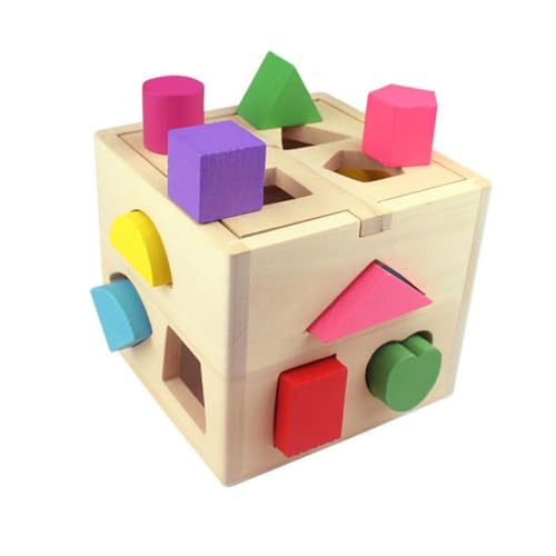 ifundom 13 Stück Formsortierwürfel Pädagogisches Holzspielzeug Für Jungen Mädchen Kinder ifundom 13 Stück Formsortierwürfel Pädagogisches Holzspielzeug Für Jungen Mädchen Kinder von ifundom